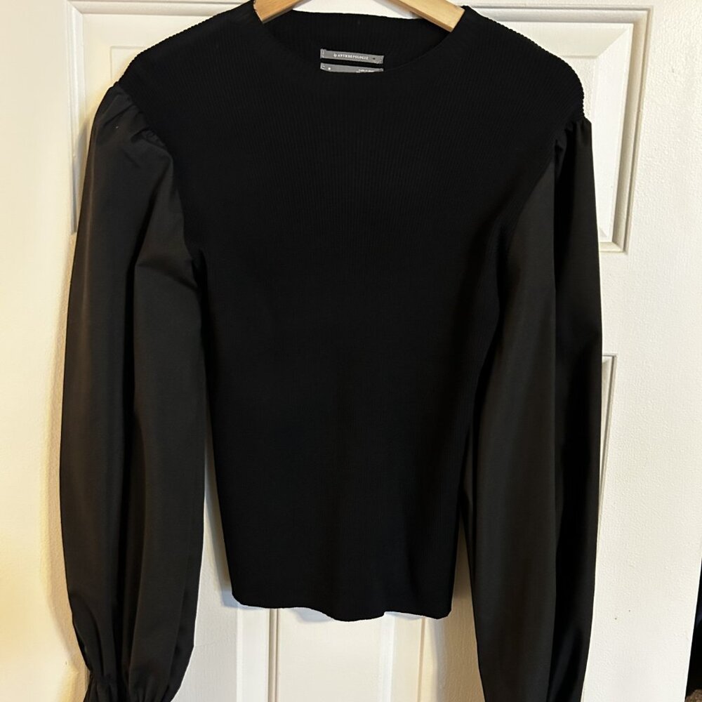 Anthropology Sweater top with sleeve detail